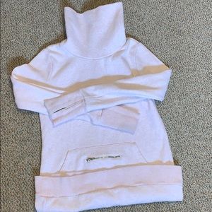 Fabletics Pink Turtleneck Sweatshirt